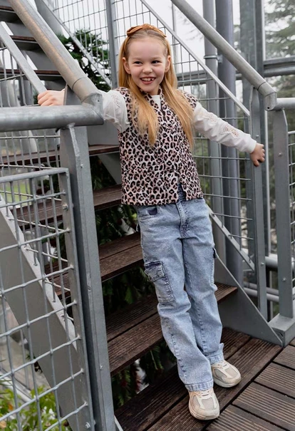 Meisjes denim broek PERSIVAL